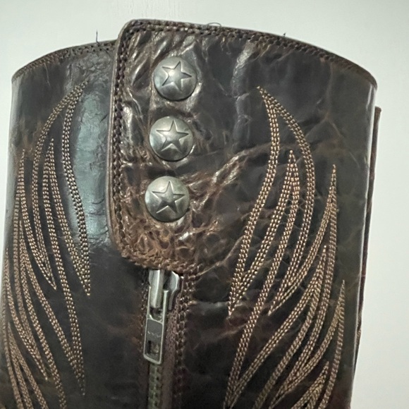 Ariat Brown Leather Western Boots - Picture 4 of 7